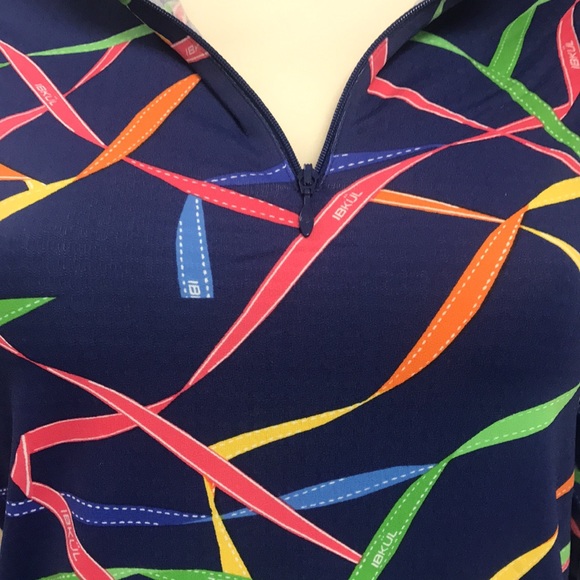 Ibkul Golf/Tennis/Athleisure 1/4 Zip L/S Top, NWT! - Picture 2 of 9
